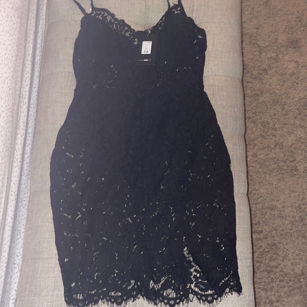 Fashion nova black dress size large